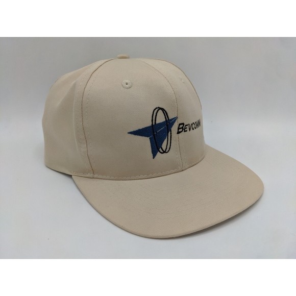 Bevcomm Embroidered Logo Snapback tan adjustable Otto Baseball Hat Cap - Picture 1 of 13